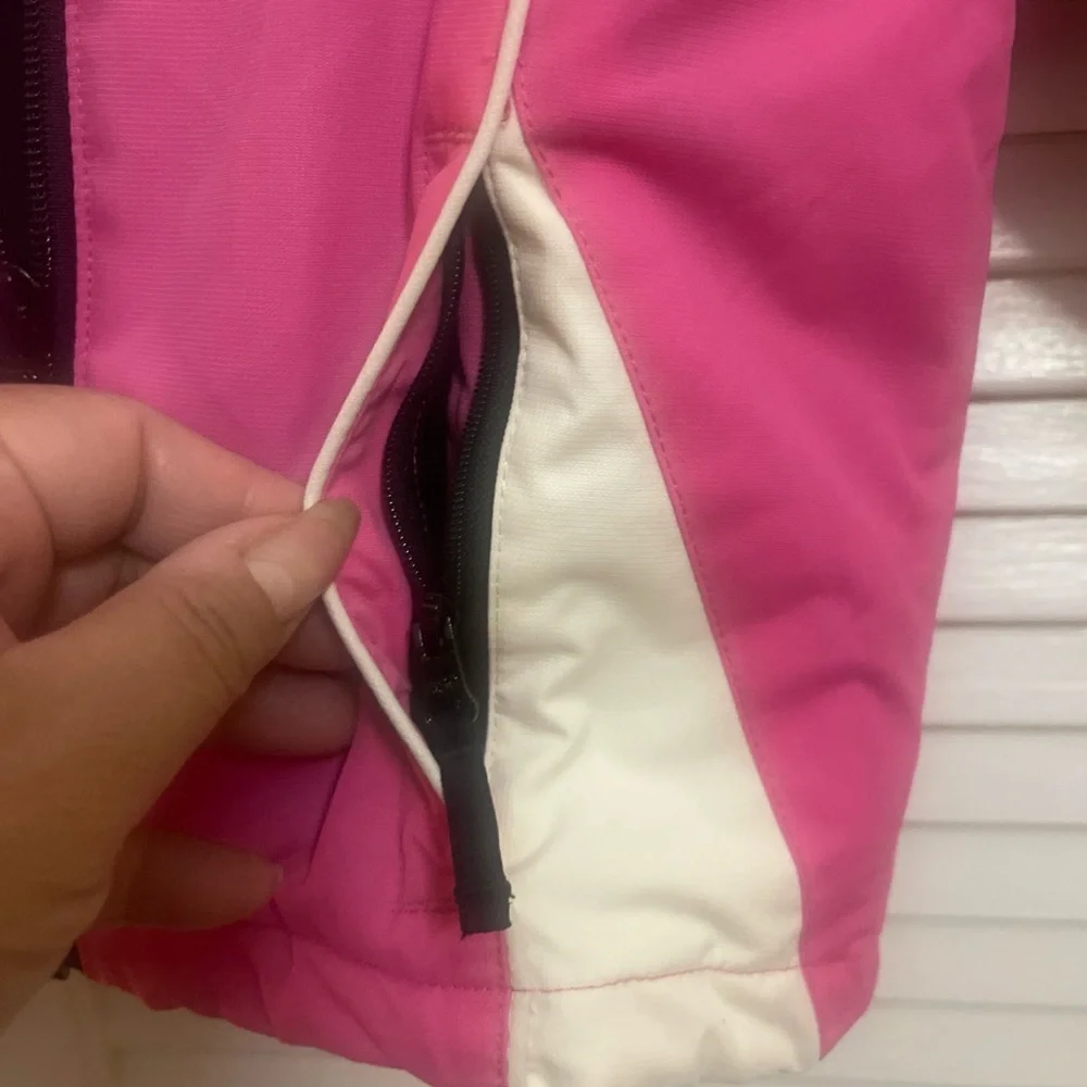 The Children's Place Pink and Cream winter snow 3 in 1 jacket